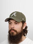 Бейсболка 47 BRAND арт. B-MVP01WBV-SW Atlanta Braves MLB (оливковый)
